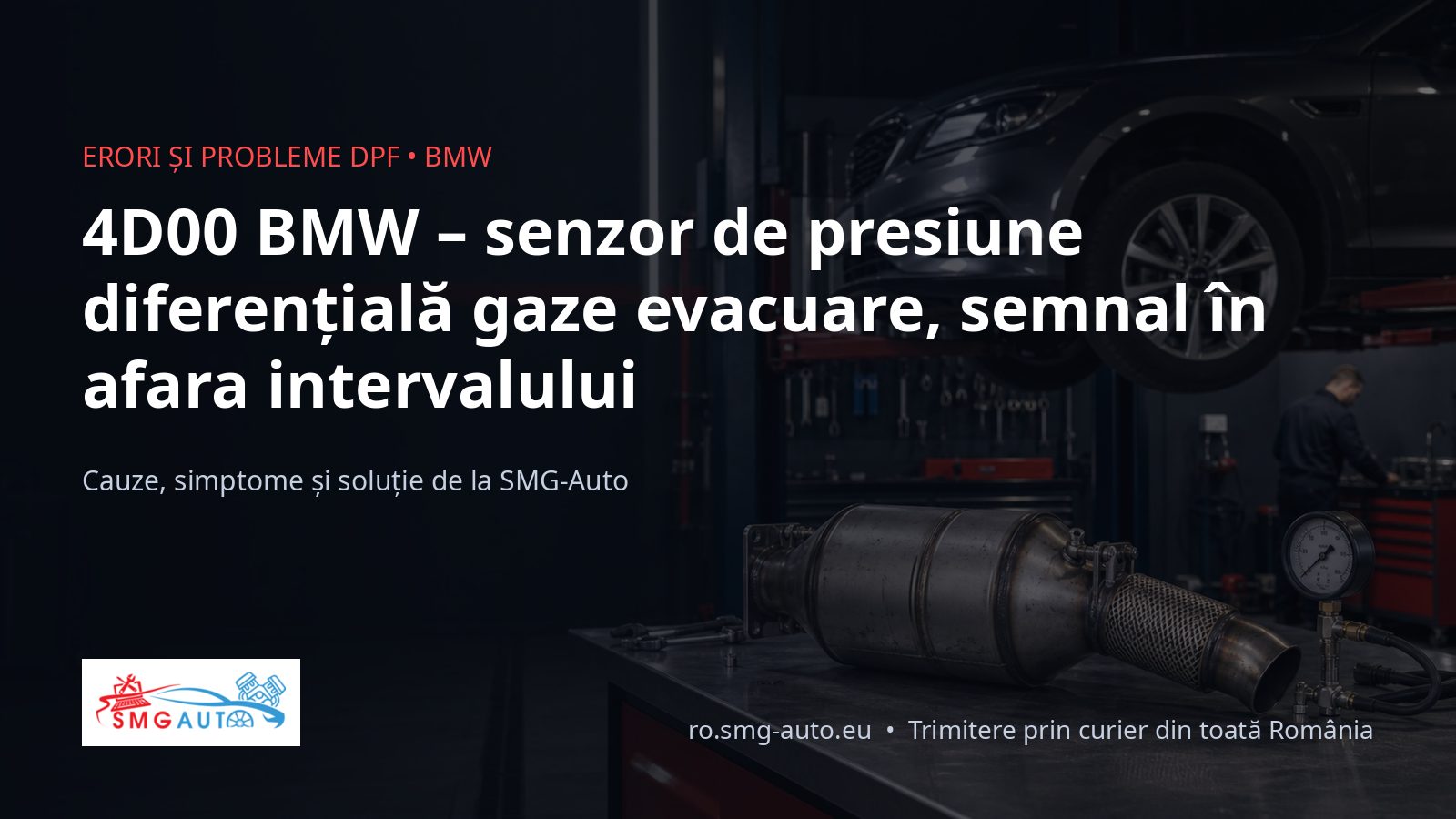 4D00 BMW – senzorul de contrapresiune a gazelor de eșapament