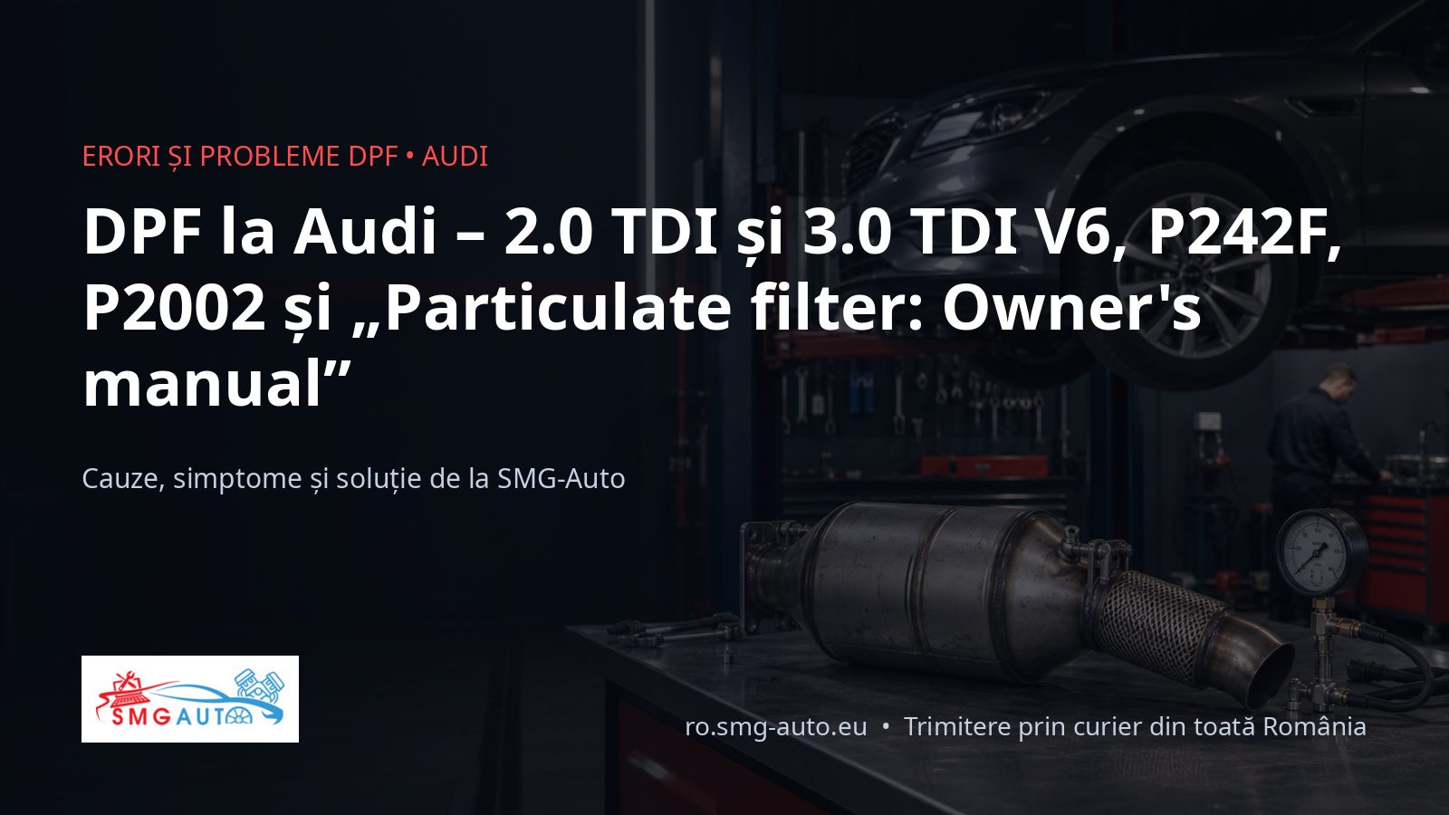 DPF la Audi – 2.0 TDI și 3.0 TDI, cenușă și regenerări