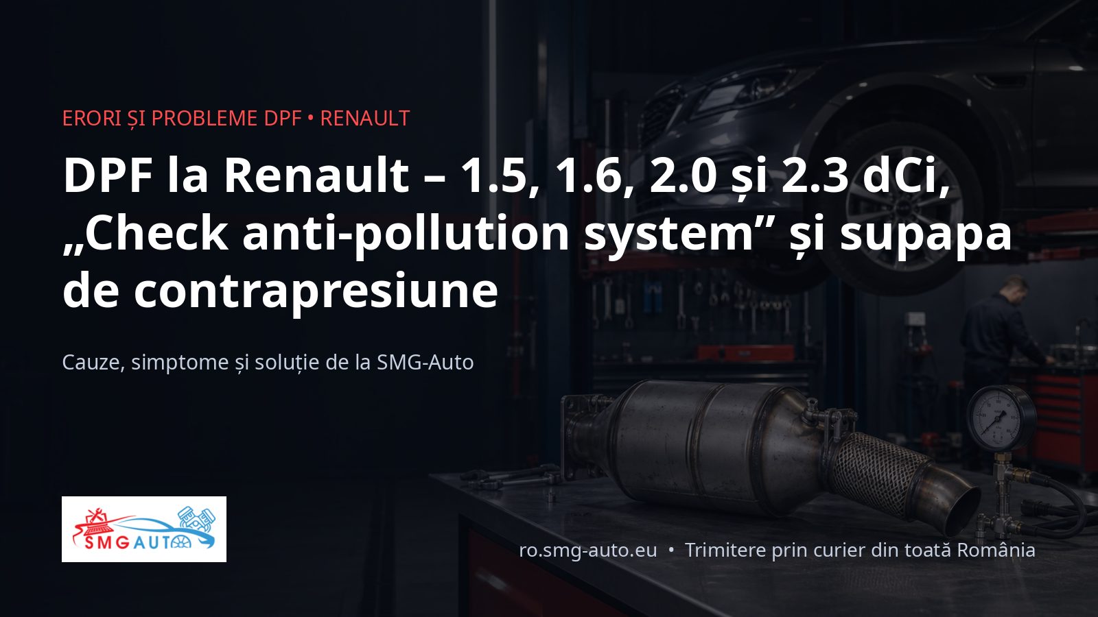 DPF la Renault – dCi, „Check anti-pollution system”