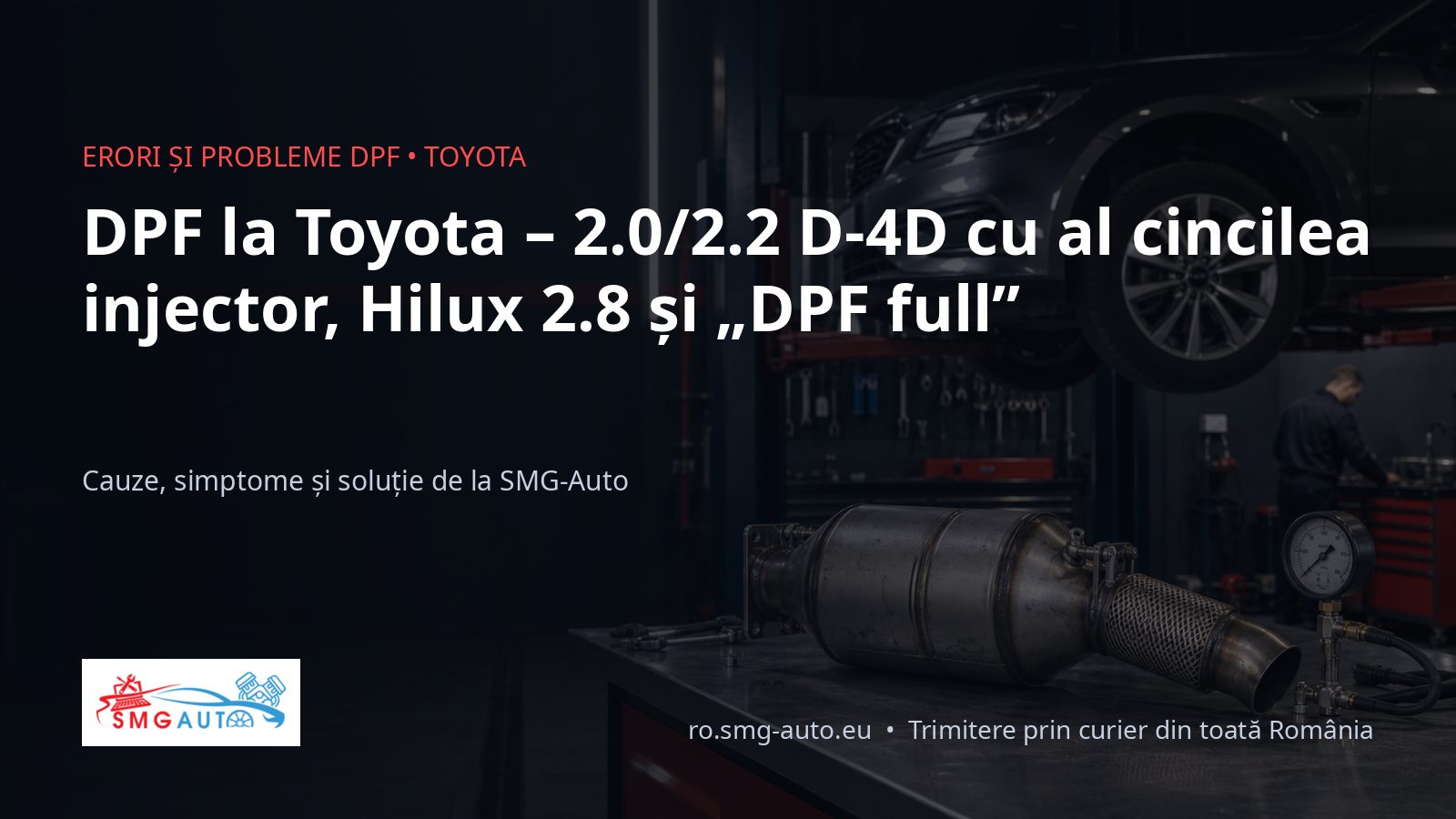 DPF la Toyota – D-4D, Hilux 2.8 și mesajul „DPF full”